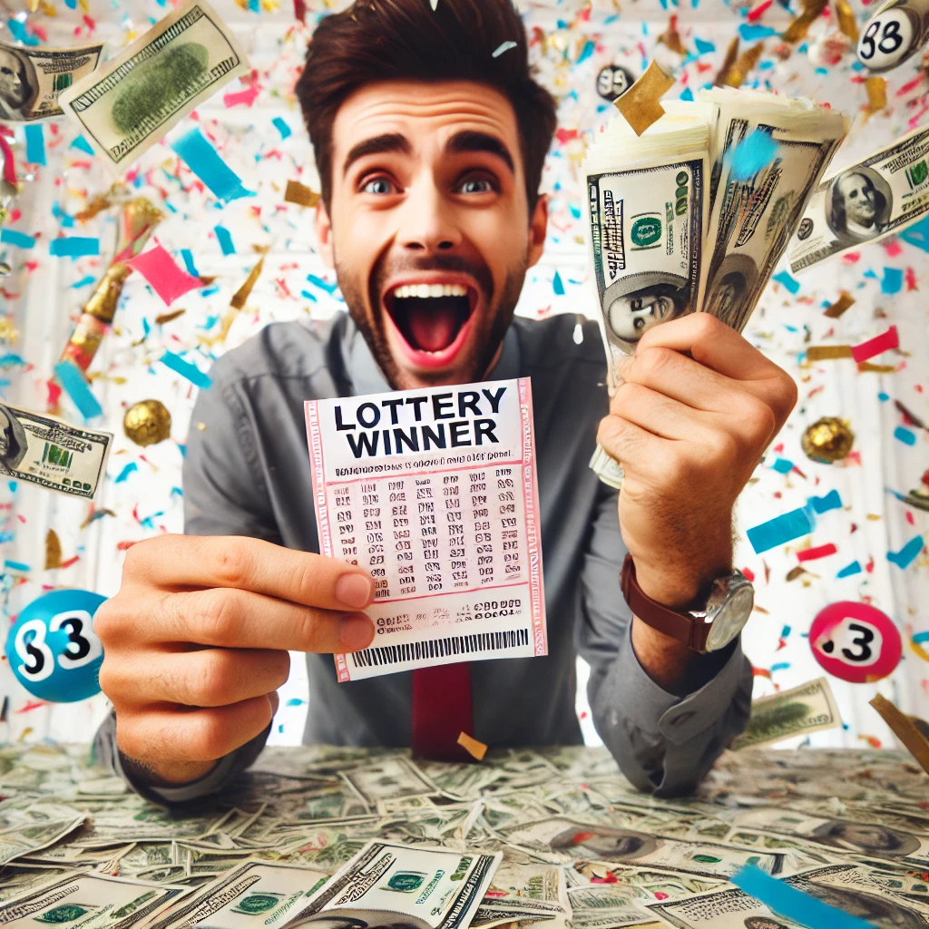 Happy Lotto Winner